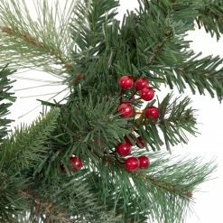 Northlight 6' X 9" Pre-Lit Decorated Pine Cone And Berries Artificial Christmas Garland -Wreaths & Garland shop northlight sm93374 2 22480.1661885720