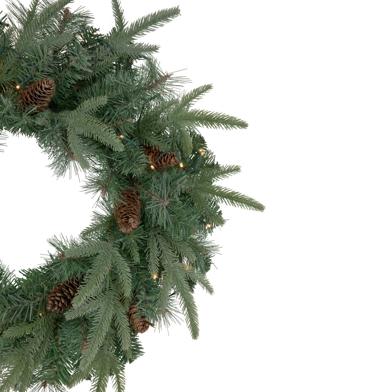 Northlight 24" Pre-Lit Artificial Mixed Pine And Pine Cone Christmas Wreath 4 Northlight 24" Pre-Lit Artificial Mixed Pine And Pine Cone Christmas Wreath - Image 4