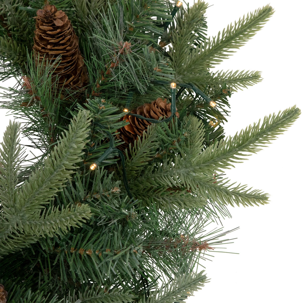 Northlight 24" Pre-Lit Artificial Mixed Pine And Pine Cone Christmas Wreath 3 Northlight 24" Pre-Lit Artificial Mixed Pine And Pine Cone Christmas Wreath - Image 3