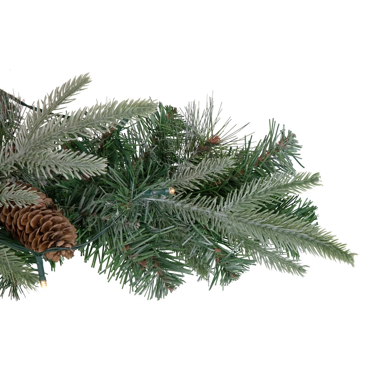 Northlight 32" Pre-Lit Artificial Mixed Pine And Pine Cone Christmas Snowflake Wreath 3 Northlight 32" Pre-Lit Artificial Mixed Pine And Pine Cone Christmas Snowflake Wreath - Image 3
