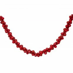Northlight 6' Red 3-Finish Shatterproof Ball Christmas Garland