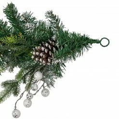 Northlight 6' Green Pine Frosted Artificial Christmas Garland With Pinecones And Ornaments, Unlit -Wreaths & Garland shop northlight sm94114 4 62032.1665173710