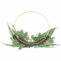 Northlight Blue Pumpkins And Foliage Thanksgiving Artificial Half Wreath, 18-Inch -Wreaths & Garland shop northlight sm94134 5 38770.1663947138
