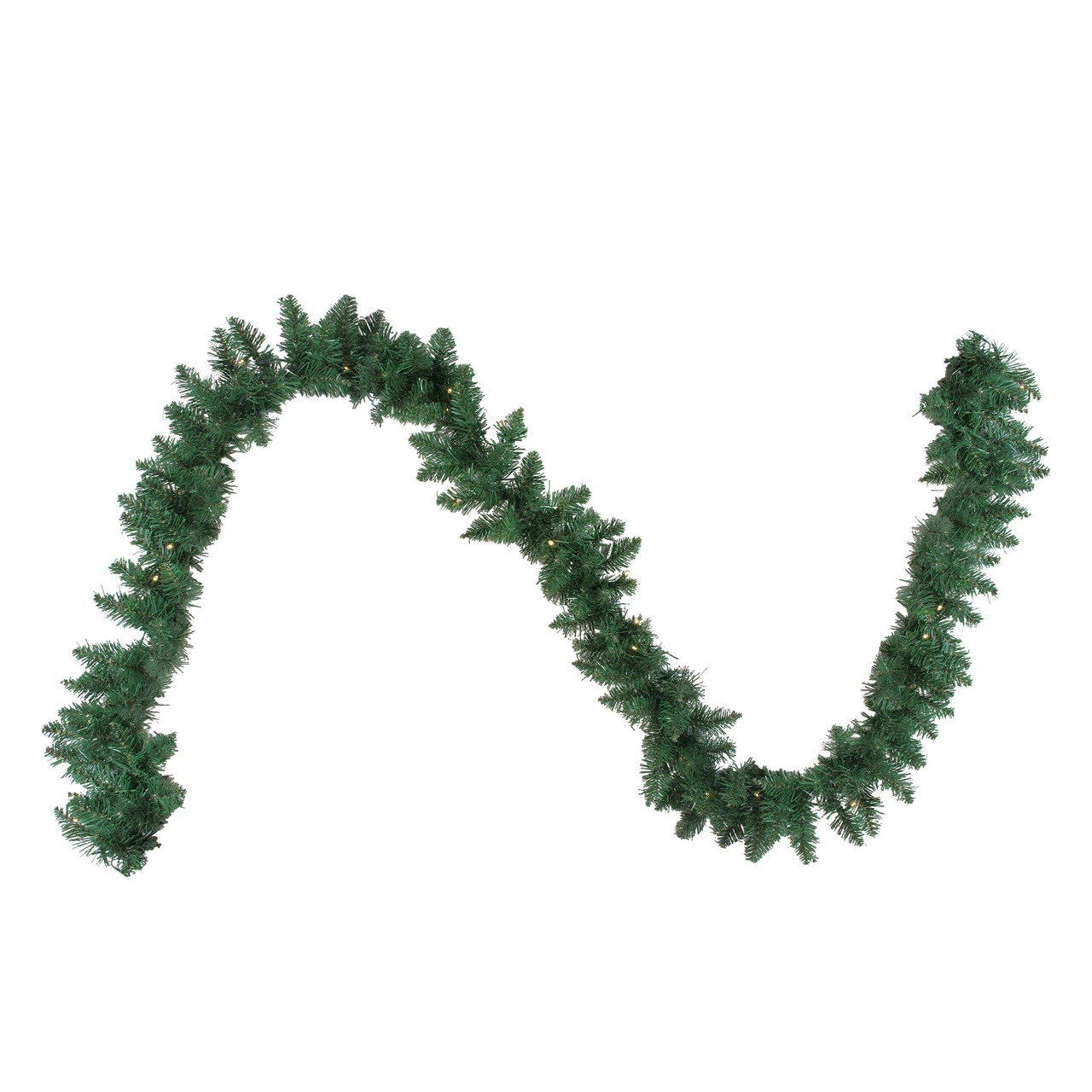 Northlight 9' X 10" B/O Pre-Lit Artificial Whitmire Pine Christmas Garland - Clear LED Lights 1 Northlight 9' X 10" B/O Pre-Lit Artificial Whitmire Pine Christmas Garland - Clear LED Lights