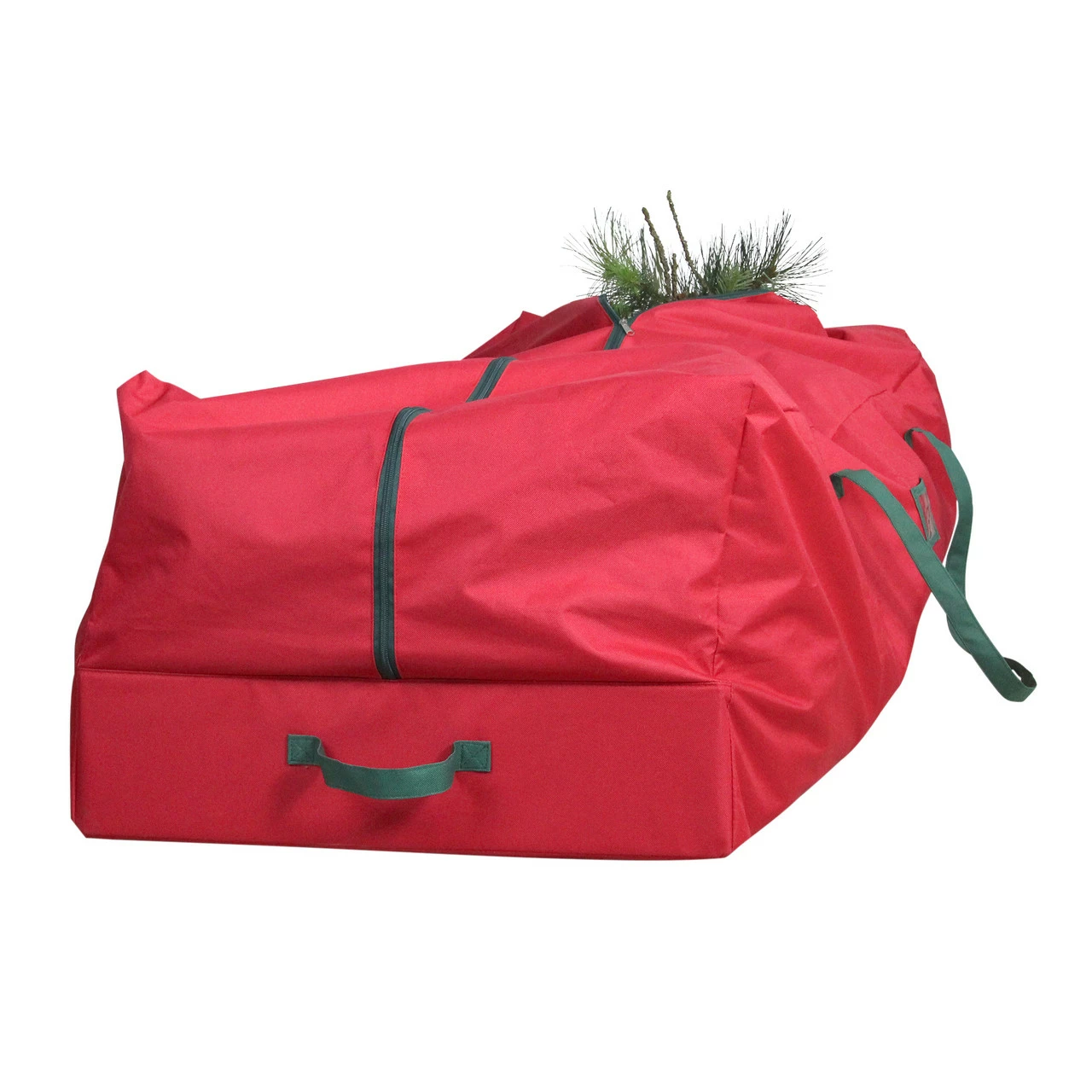 Northlight 7.5’ Red And Green Rolling Artificial Christmas Tree Storage Bag 2 Northlight 7.5’ Red And Green Rolling Artificial Christmas Tree Storage Bag - Image 2