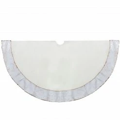 Northlight 48" Rose Gold And White Reversible Sequin Trim Christmas Tree Skirt -Wreaths & Garland shop northlight t010057 2 sample new 37141.1600996803