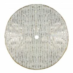 Northlight 48" Ivory And Gold Wood Grain Pattern Christmas Tree Skirt -Wreaths & Garland shop northlight t1190655 2 sample 1 98064.1665087800