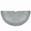 Northlight 48" Gray And Silver Faux Fur Snake Skin Pattern Christmas Tree Skirt