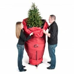 Northlight 96" Large Red Upright Christmas Tree Protective Storage Bag - For Artificial Trees -Wreaths & Garland shop northlight tk sb 10100 02 88360.1658517677