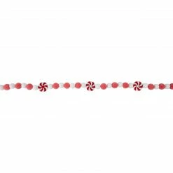 Northlight 4' Peppermint Candy Beaded Christmas Garland - Unlit