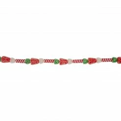 Northlight 4' Faux Gum Drop Candy And Peppermint Swirls Christmas Garland - Unlit