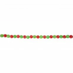 Northlight 6' Red And Green Glittered Candy Drop Christmas Garland, Unlit