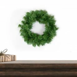 Alternative view of Northlight Canadian Pine Mini Artificial Christmas Wreath, 12-Inch, Unlit