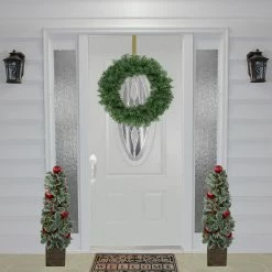 Alternative view of Northlight Canadian Pine Artificial Christmas Wreath, 18-Inch, Unlit