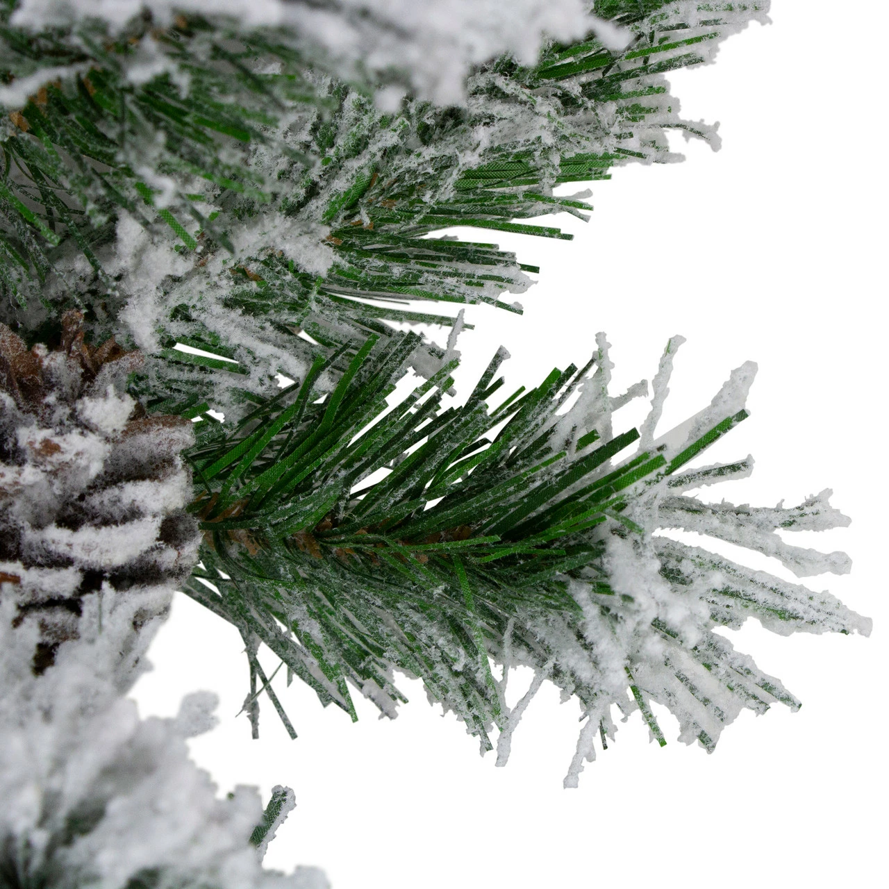 Northlight 9' X 10" Flocked Angel Pine And Pine Cones Artificial Christmas Garland - Unlit 2 Northlight 9' X 10" Flocked Angel Pine And Pine Cones Artificial Christmas Garland - Unlit - Image 2