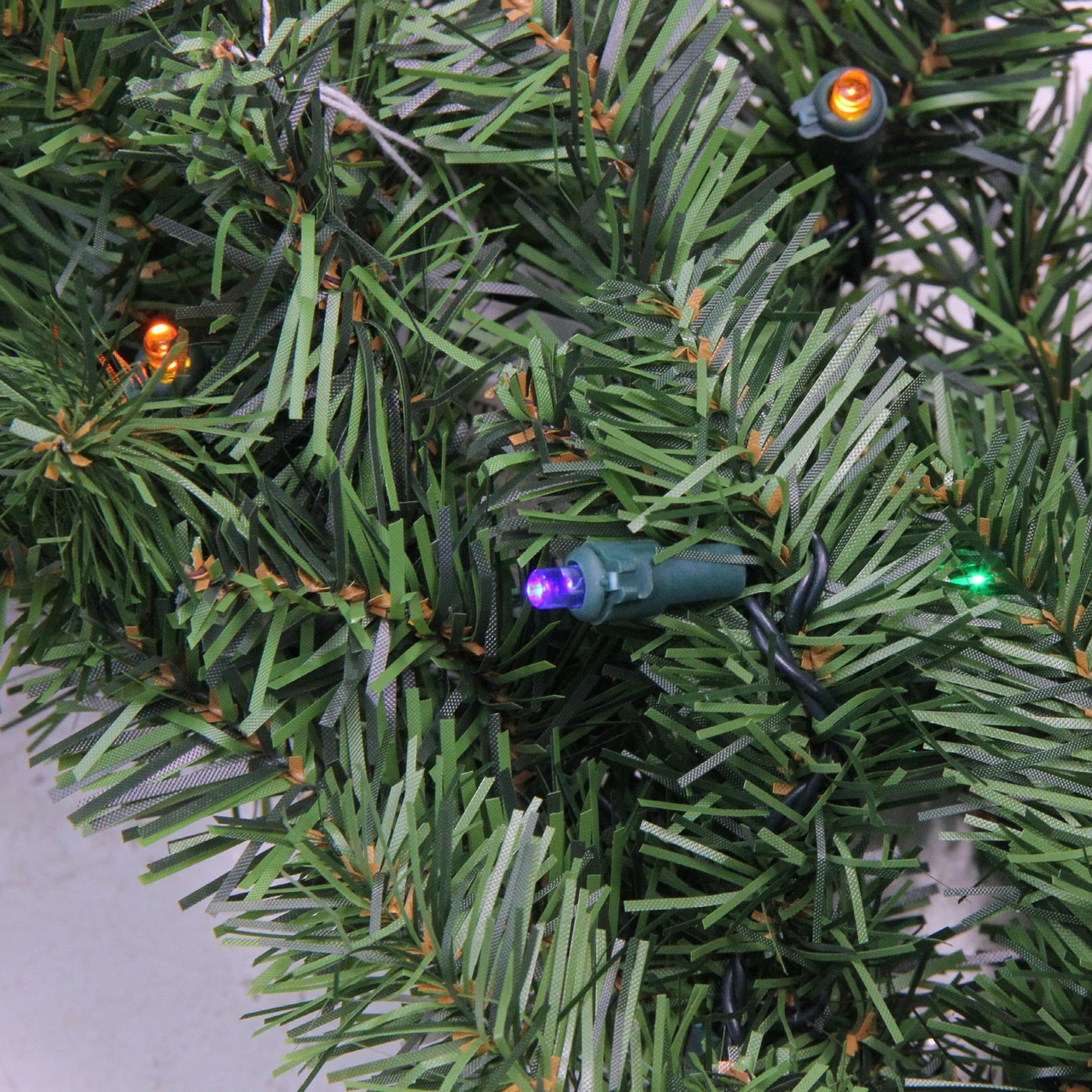 Northlight Pre-Lit Canadian Pine Artificial Christmas Wreath - 36-Inch, Multicolor Lights 3 Northlight Pre-Lit Canadian Pine Artificial Christmas Wreath - 36-Inch, Multicolor Lights - Image 3