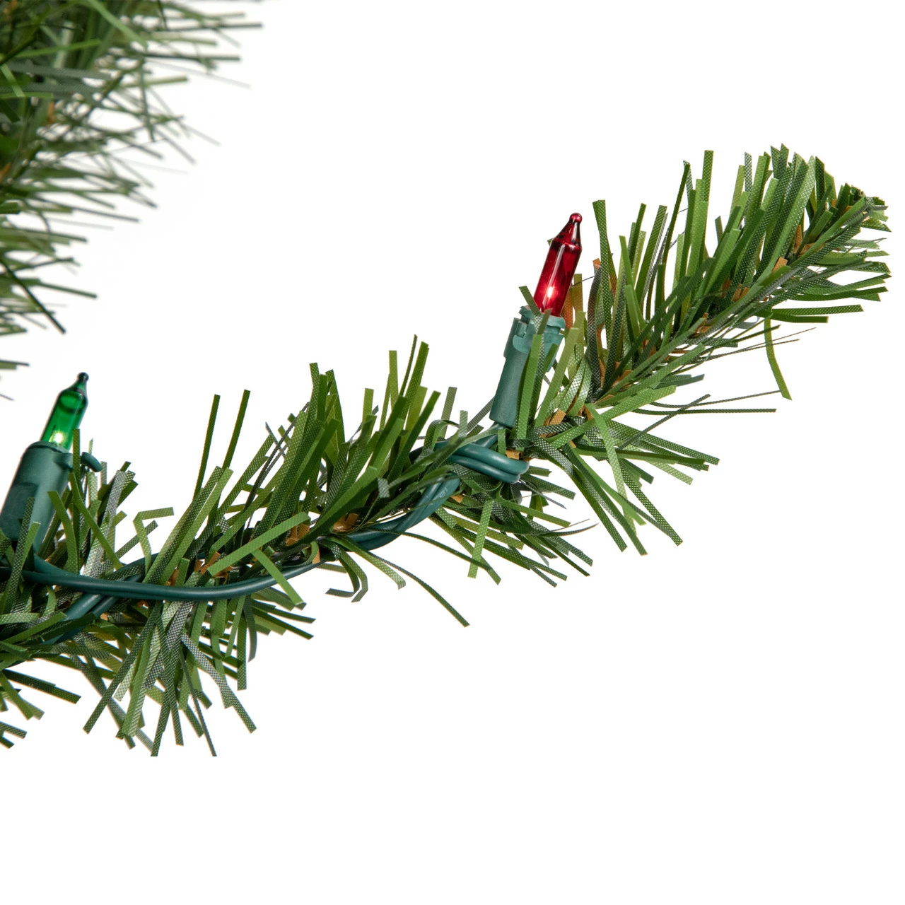 Northlight Pre-Lit Canadian Pine Artificial Christmas Wreath, 48-Inch, Multicolor Lights 2 Northlight Pre-Lit Canadian Pine Artificial Christmas Wreath, 48-Inch, Multicolor Lights - Image 2