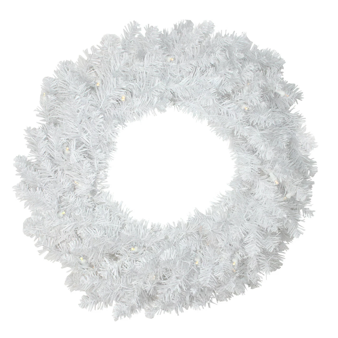 Northlight 24" Pre-Lit LED White Pine Artificial Christmas Wreath - Candlelight Lights 1 Northlight 24" Pre-Lit LED White Pine Artificial Christmas Wreath - Candlelight Lights
