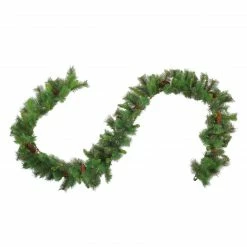 Northlight 9' X 12" Green Pine And Pine Cones Artificial Christmas Garland, Unlit -Wreaths & Garland shop northlight v15900 3 05734.1665346442