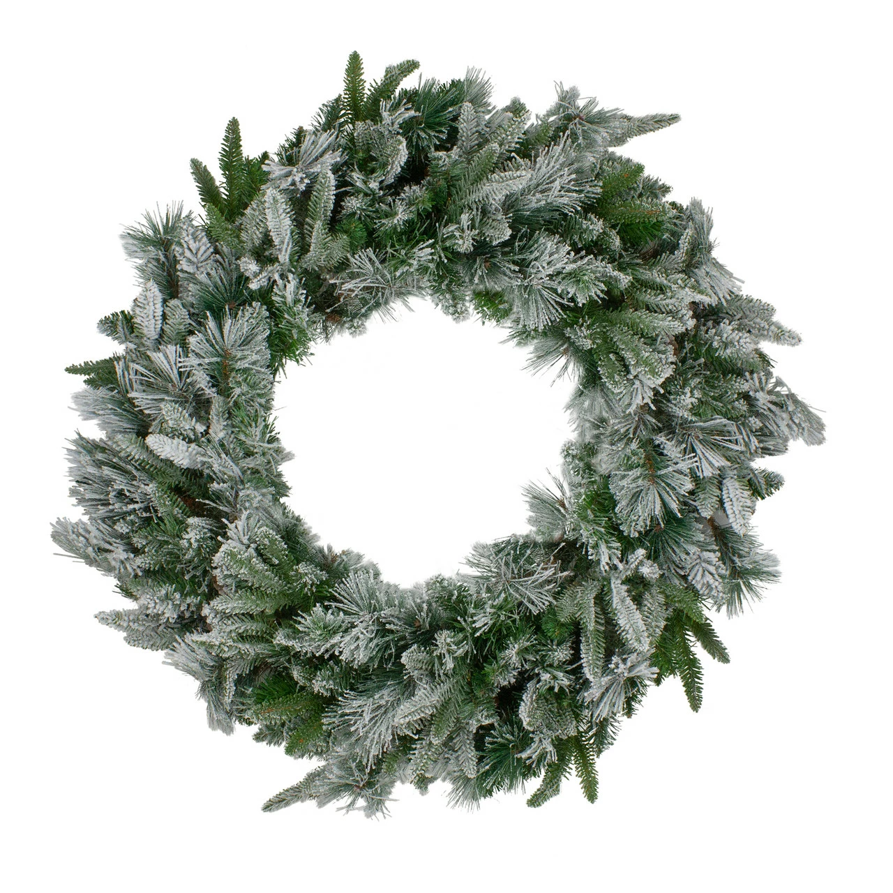 Northlight Flocked Rosemary Emerald Angel Pine Artificial Christmas Wreath - 30-Inch, Unlit 1 Northlight Flocked Rosemary Emerald Angel Pine Artificial Christmas Wreath - 30-Inch, Unlit
