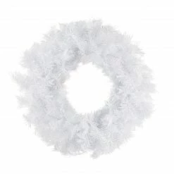 Northlight Icy White Iridescent Spruce Artificial Christmas Wreath, 24-Inch, Unlit