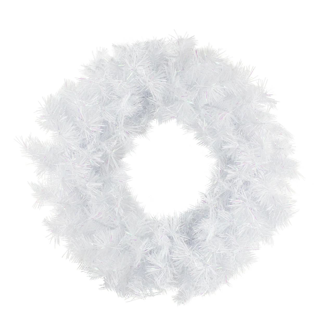 Northlight Icy White Iridescent Spruce Artificial Christmas Wreath, 24-Inch, Unlit 1 Northlight Icy White Iridescent Spruce Artificial Christmas Wreath, 24-Inch, Unlit