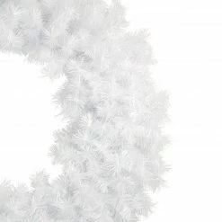 Alternative view of Northlight Icy White Iridescent Spruce Artificial Christmas Wreath - 36-Inch, Unlit