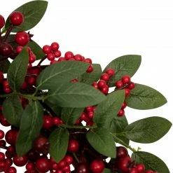 Northlight Lush Berry And Leaf Artificial Christmas Wreath, 18-Inch, Unlit -Wreaths & Garland shop northlight vm02191 3 updated 96515.1663947190