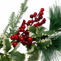 Northlight 5' X 5" Holly And Pine Springs Artificial Christmas Garland - Unlit -Wreaths & Garland shop northlight vm02196 1 87353.1664724867