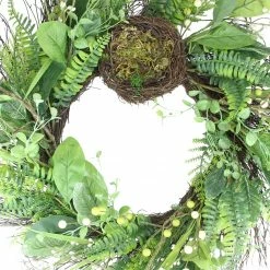 Northlight Green And Brown Foliage Artificial Spring Wreath With Nest - 24-Inch, Unlit -Wreaths & Garland shop northlight vm18638 3 36347.1600132623