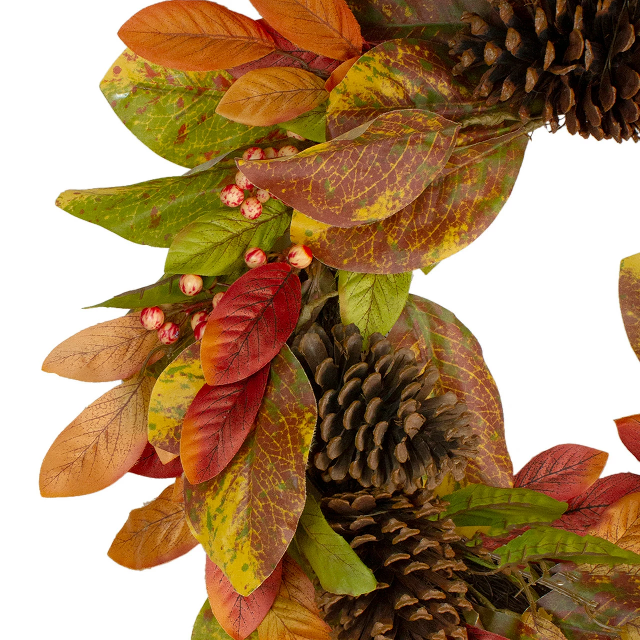 Northlight Leaves And Berries Twig Artificial Thanksgiving Wreath - 26-Inch, Unlit 3 Northlight Leaves And Berries Twig Artificial Thanksgiving Wreath - 26-Inch, Unlit - Image 3