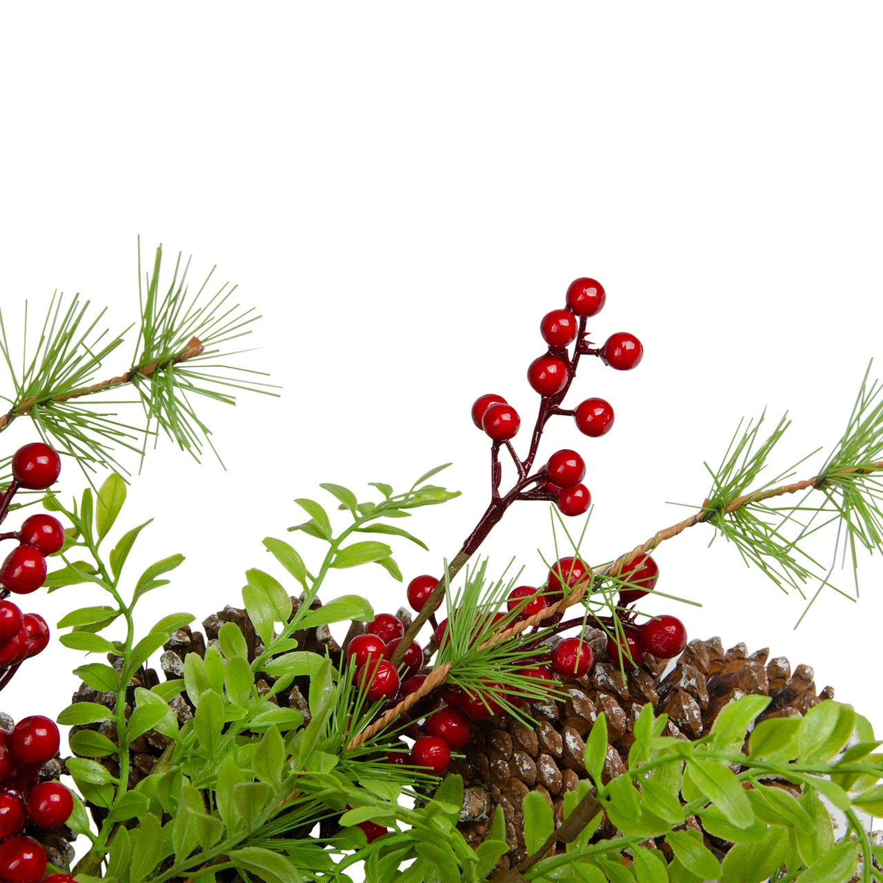 Northlight Frosted Pine Cones And Berries Artificial Christmas Wreath - 18-Inch, Unlit 4 Northlight Frosted Pine Cones And Berries Artificial Christmas Wreath - 18-Inch, Unlit - Image 4