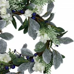 Northlight Iced Hydrangeas, Blueberries, And Foliage Artificial Christmas Wreath - 26 Inch, Unlit 6 Northlight Iced Hydrangeas, Blueberries, And Foliage Artificial Christmas Wreath - 26 Inch, Unlit -Wreaths & Garland shop northlight vm26545 2 73787.1587644079