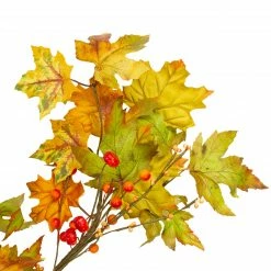Northlight 5' X 6" Leaves And Berries Artificial Thanksgiving Garland - Unlit -Wreaths & Garland shop northlight vm26550 2 69741.1665610746
