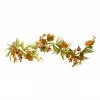 Northlight 5' X 10" Pumpkins And Berries With Leaves Artificial Thanksgiving Garland - Unlit