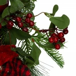 Northlight Magnolia And Red Berries Artificial Christmas Wreath - 22-Inch, Unlit -Wreaths & Garland shop northlight vm89233 3 updated 71336.1607655599