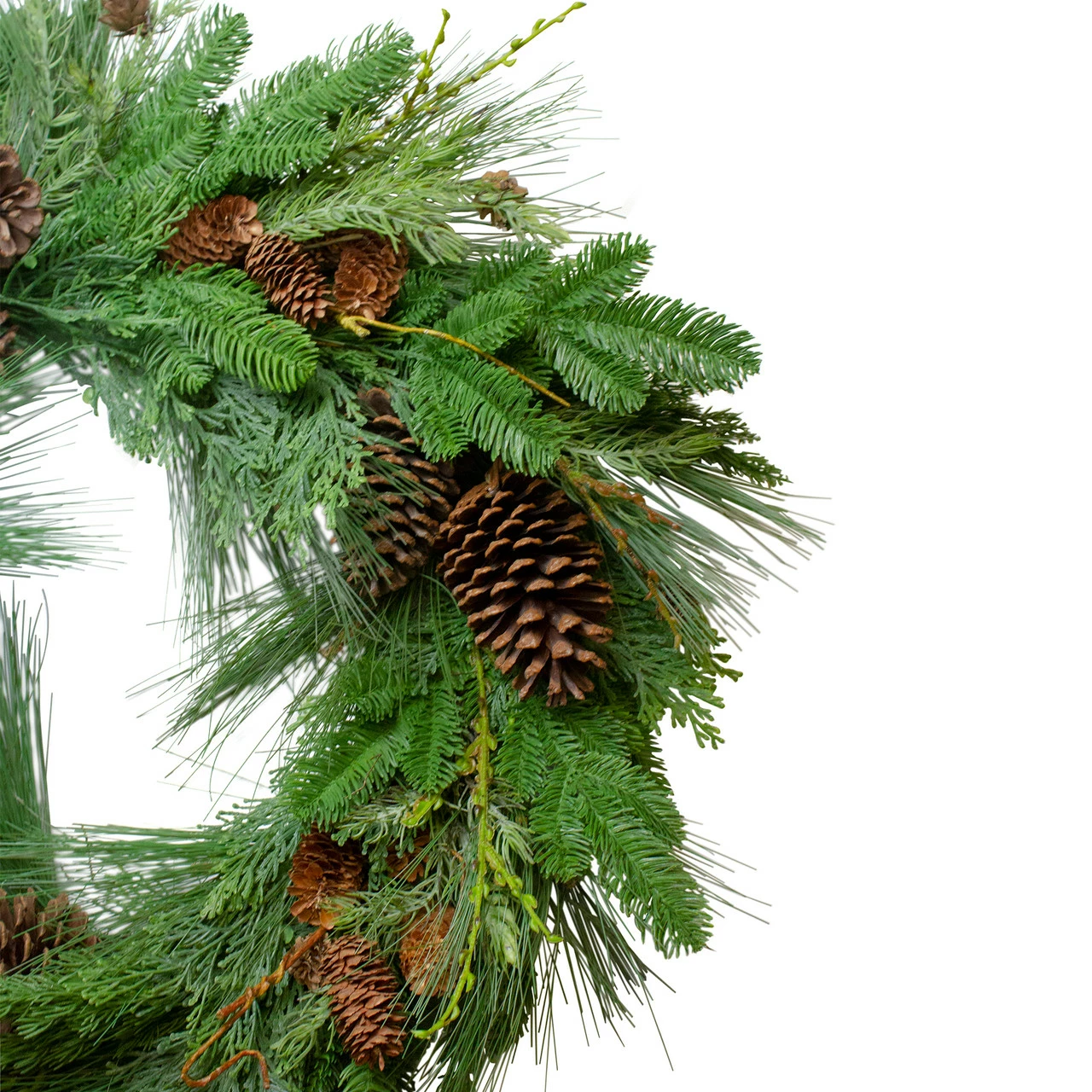 Northlight Pine Cone And Cedar Artificial Christmas Wreath - 32-Inch, Unlit 4 Northlight Pine Cone And Cedar Artificial Christmas Wreath - 32-Inch, Unlit - Image 4