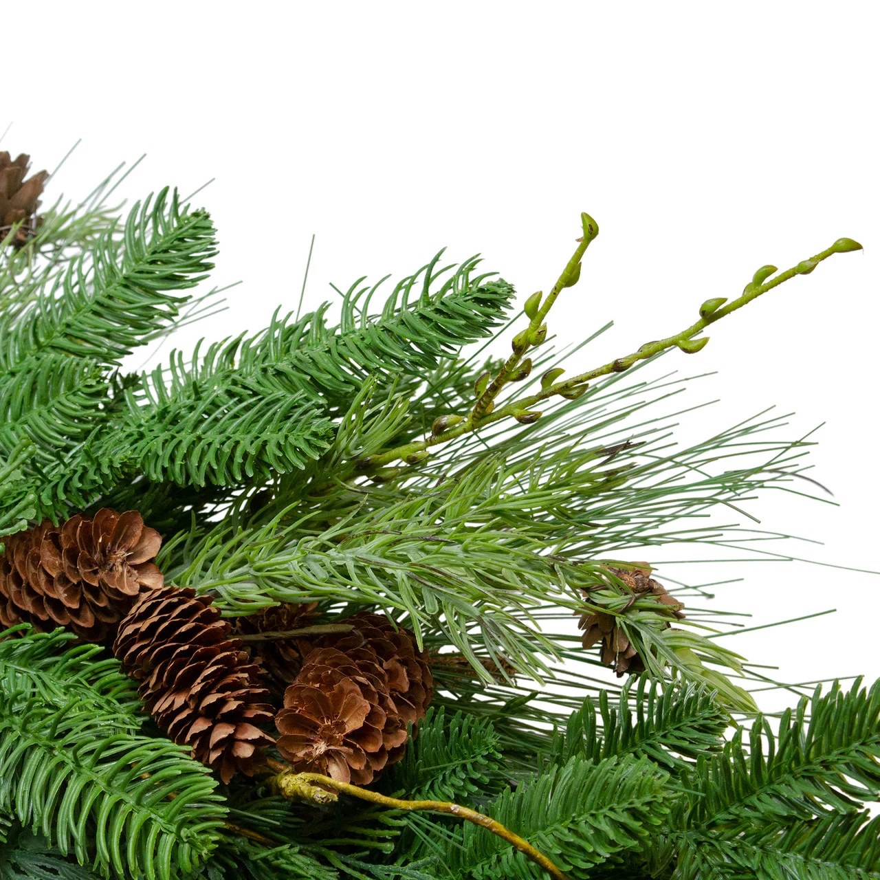 Northlight Pine Cone And Cedar Artificial Christmas Wreath - 32-Inch, Unlit 3 Northlight Pine Cone And Cedar Artificial Christmas Wreath - 32-Inch, Unlit - Image 3