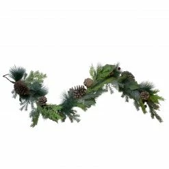 Northlight 5' Pine Cone And Cedar Artificial Christmas Garland - Unlit