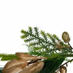 Northlight 5' Leaves, Berry And Cedar Artificial Christmas Garland - Unlit -Wreaths & Garland shop northlight vm90076 1 09342.1665260254