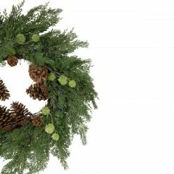 Northlight Pinecones And Blueberries Artificial Christmas Wreath, 28-Inch, Unlit -Wreaths & Garland shop northlight vm92761 2 updated 95747.1659734619