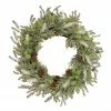 Northlight Frosted Pine And Pinecone Christmas Wreath, 30-Inch, Unlit