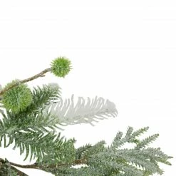 Northlight 5' X 10" Frosted Pine And Pine Cone Christmas Garland - Unlit -Wreaths & Garland shop northlight vm92774 sample1 96830.1659734620