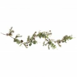 Northlight 5' White Berry, Eucalyptus And Pinecone Christmas Garland - Unlit