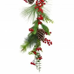 Northlight 5' X 10" Berry Pine And Eucalyptus Artificial Christmas Garland - Unlit -Wreaths & Garland shop northlight yk87867 1 91661.1664639377