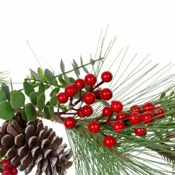 Northlight 5' X 10" Berry Pine And Eucalyptus Artificial Christmas Garland - Unlit -Wreaths & Garland shop northlight yk87867 2 71514.1665580046