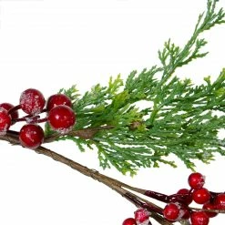 Northlight 5' X 10" Frosted Red Berry Artificial Christmas Garland, Unlit -Wreaths & Garland shop northlight yk87881 2 33690.1665580050