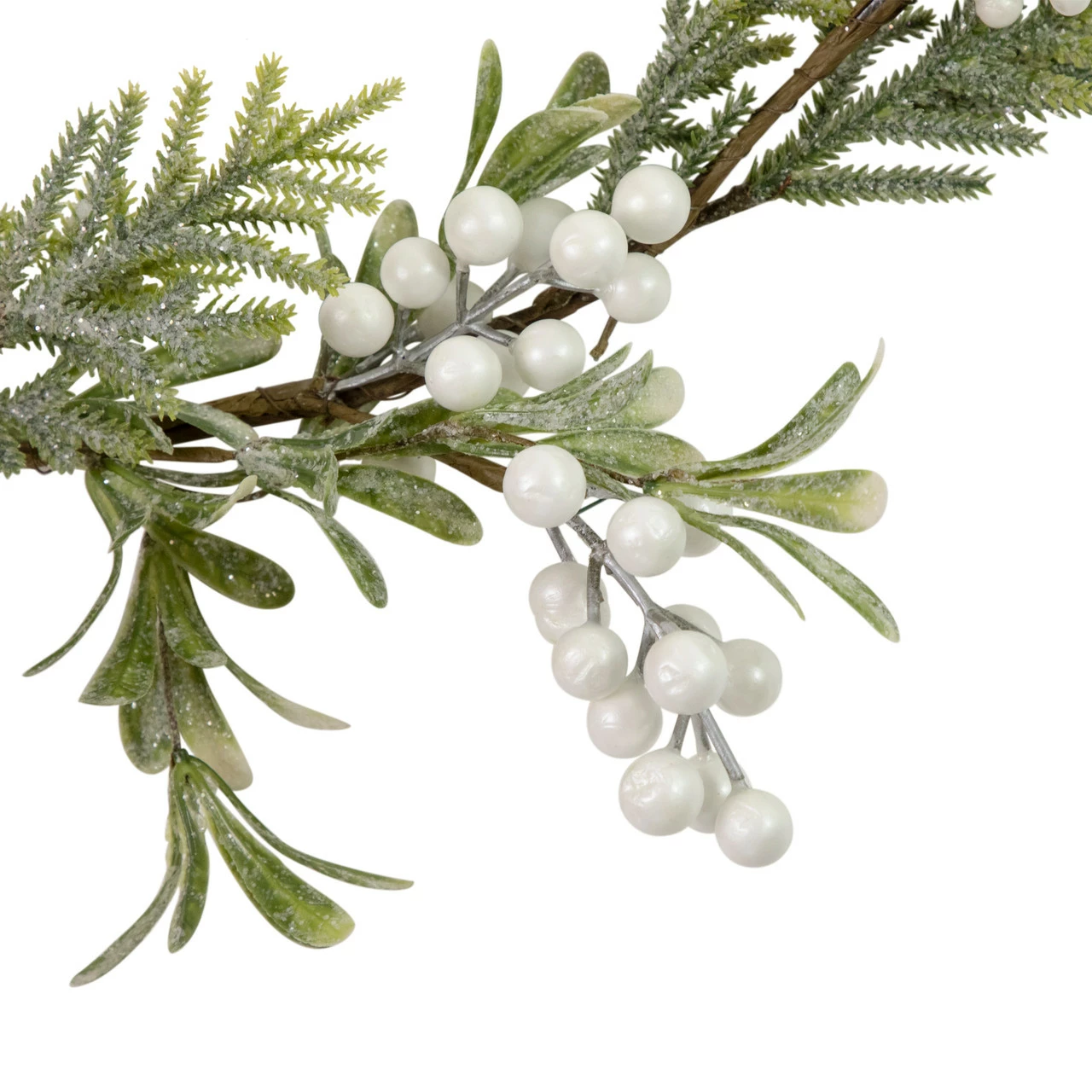 Northlight 5' X 7" Artificial Christmas Garland With Frosted Foliage And Berries, Unlit 3 Northlight 5' X 7" Artificial Christmas Garland With Frosted Foliage And Berries, Unlit - Image 3