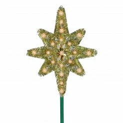 Northlight 21" Gold Lighted Star Of Bethlehem Christmas Tree Topper - Clear Lights