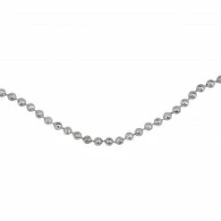 Northlight 15' X 0.25" Celestial Silver Lame Beaded Christmas Garland - Unlit